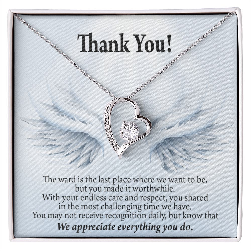 Thank You Present for Healthcare Workers Forever Necklace w Message Card-Express Your Love Gifts