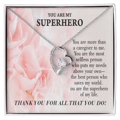 Touching Gift For Caregivers Forever Necklace w Message Card-Express Your Love Gifts
