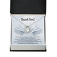 Thank You Present for Healthcare Workers Forever Necklace w Message Card-Express Your Love Gifts
