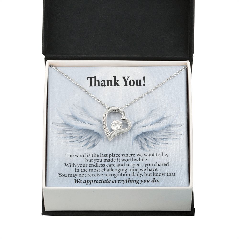 Thank You Present for Healthcare Workers Forever Necklace w Message Card-Express Your Love Gifts