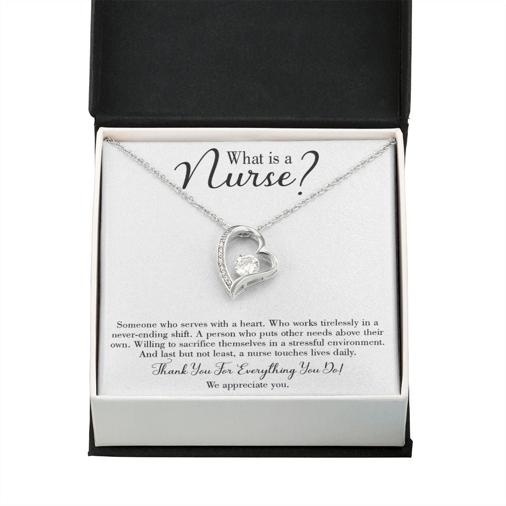 What is a Nurse Forever Necklace w Message Card-Express Your Love Gifts
