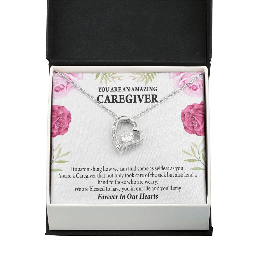 Caregiver Necklace Forever Necklace w Message Card-Express Your Love Gifts