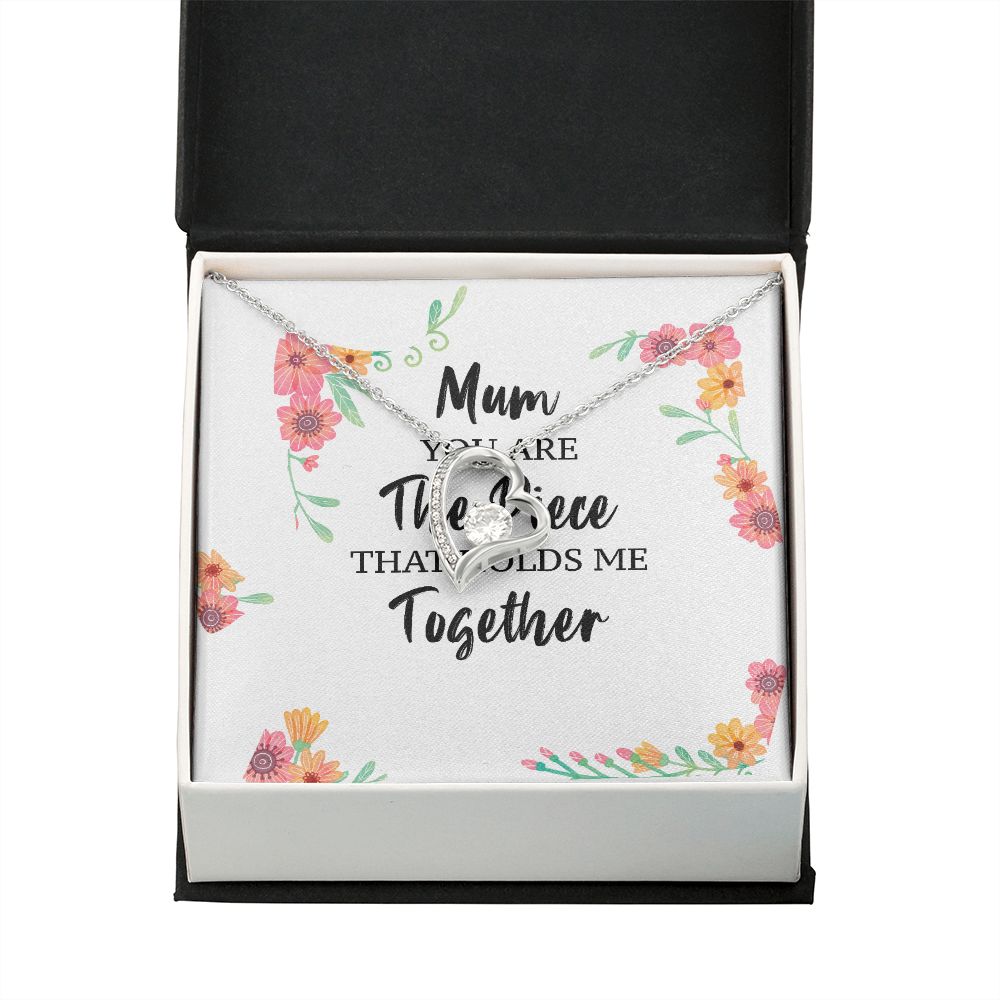 Mum You Are The Piece Forever Necklace w Message Card-Express Your Love Gifts