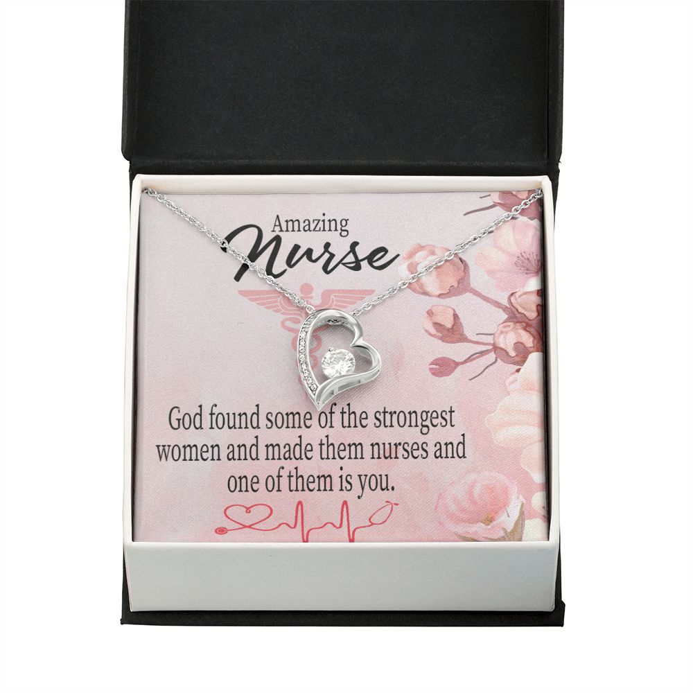 God Made Nurses Forever Necklace w Message Card-Express Your Love Gifts