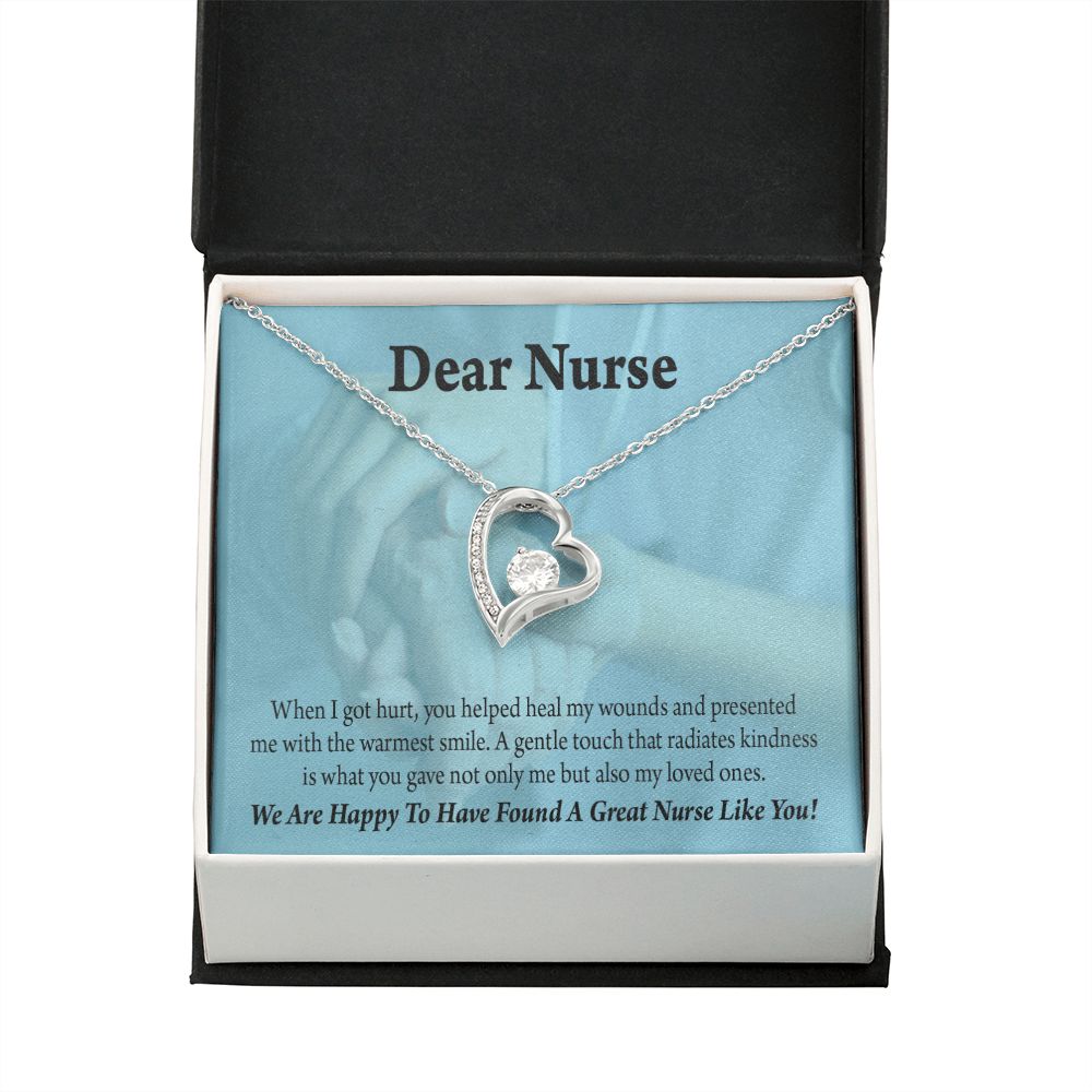 Nurse Thank You Forever Necklace w Message Card-Express Your Love Gifts