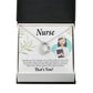 Simple Thank You Nurse Forever Necklace w Message Card-Express Your Love Gifts