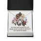 Mother and Daughter Never Apart Forever Necklace w Message Card-Express Your Love Gifts