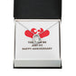 Together We Just Fit Forever Necklace w Message Card-Express Your Love Gifts