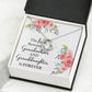 The Love Between a Grandmother and Granddaughter Forever Necklace w Message Card-Express Your Love Gifts