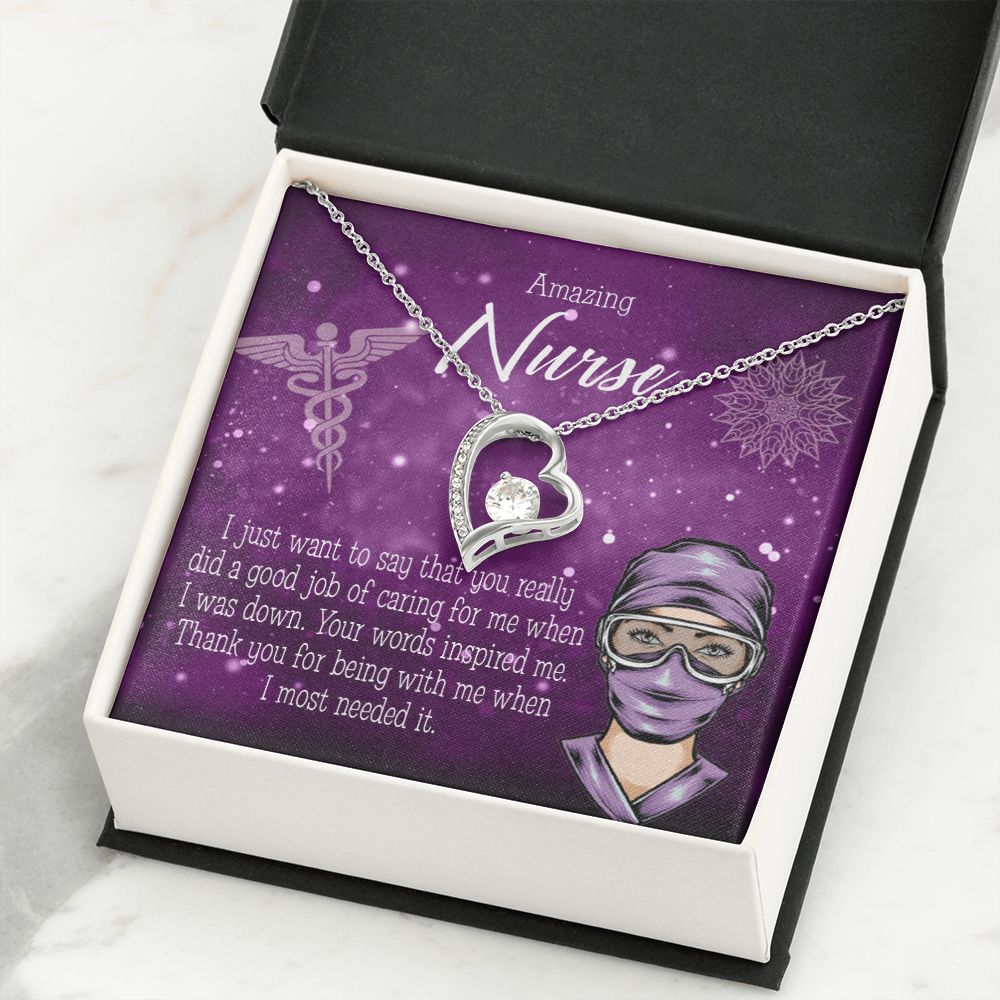 Thanks for Being There Forever Necklace w Message Card-Express Your Love Gifts