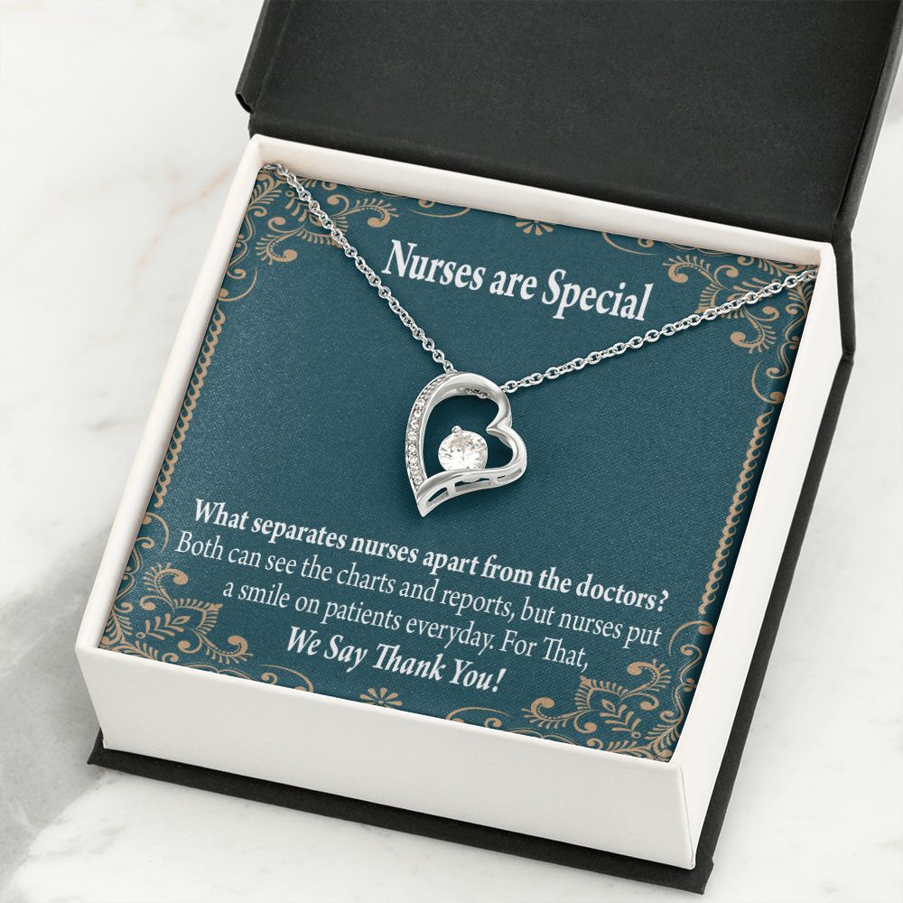 Nurses are Special Forever Necklace w Message Card-Express Your Love Gifts