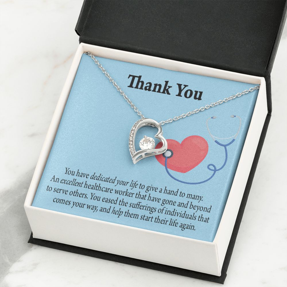 Gift Idea For Hospital Staff Forever Necklace w Message Card-Express Your Love Gifts