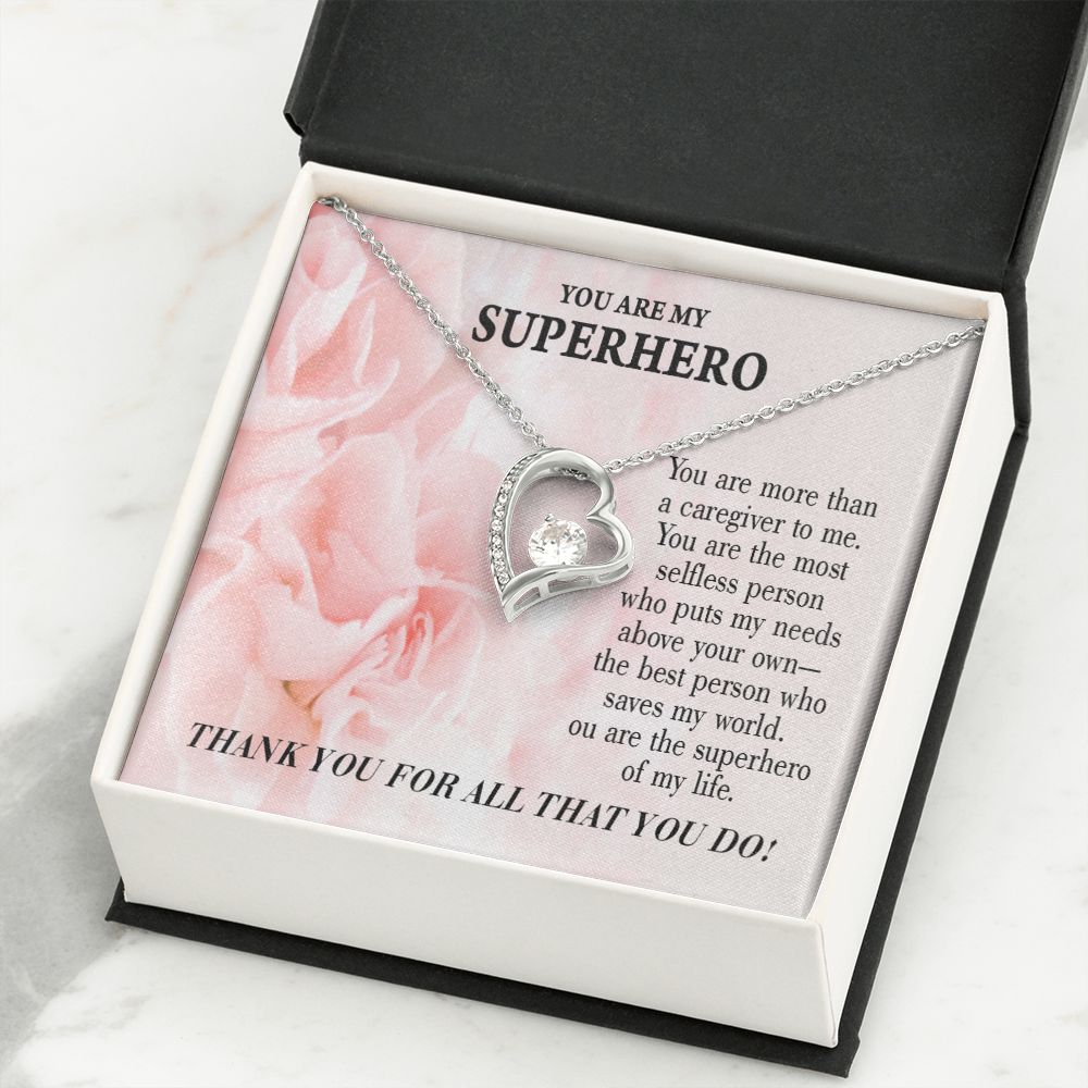 Touching Gift For Caregivers Forever Necklace w Message Card-Express Your Love Gifts