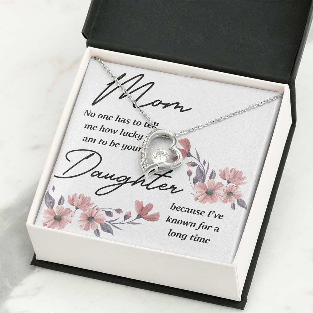 Mom No One Has Tell Me Forever Necklace w Message Card-Express Your Love Gifts