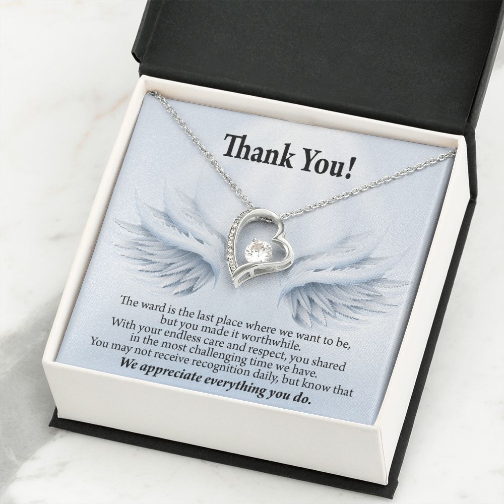Thank You Present for Healthcare Workers Forever Necklace w Message Card-Express Your Love Gifts