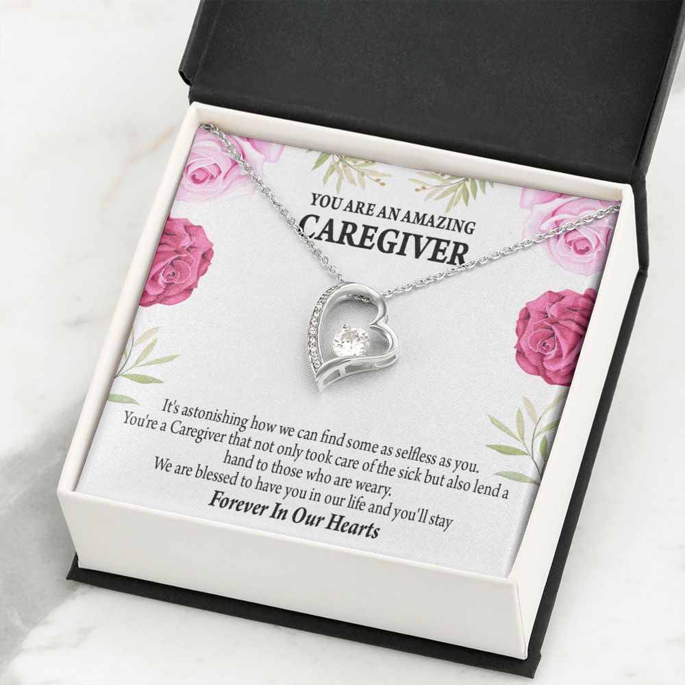 Caregiver Necklace Forever Necklace w Message Card-Express Your Love Gifts