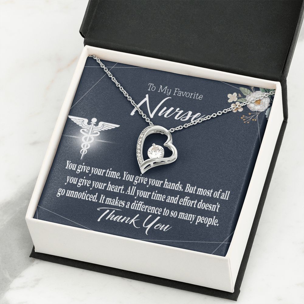 You Don't Go Unnoticed Forever Necklace w Message Card-Express Your Love Gifts