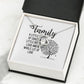 Family Forever Necklace w Message Card-Express Your Love Gifts