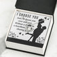 I Choose You Forever Necklace w Message Card-Express Your Love Gifts