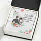 I Love You Because You Are My Life Forever Necklace w Message Card-Express Your Love Gifts