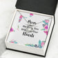Mom We Love You With All Our Hearts Forever Necklace w Message Card-Express Your Love Gifts