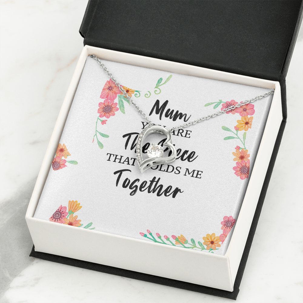 Mum You Are The Piece Forever Necklace w Message Card-Express Your Love Gifts