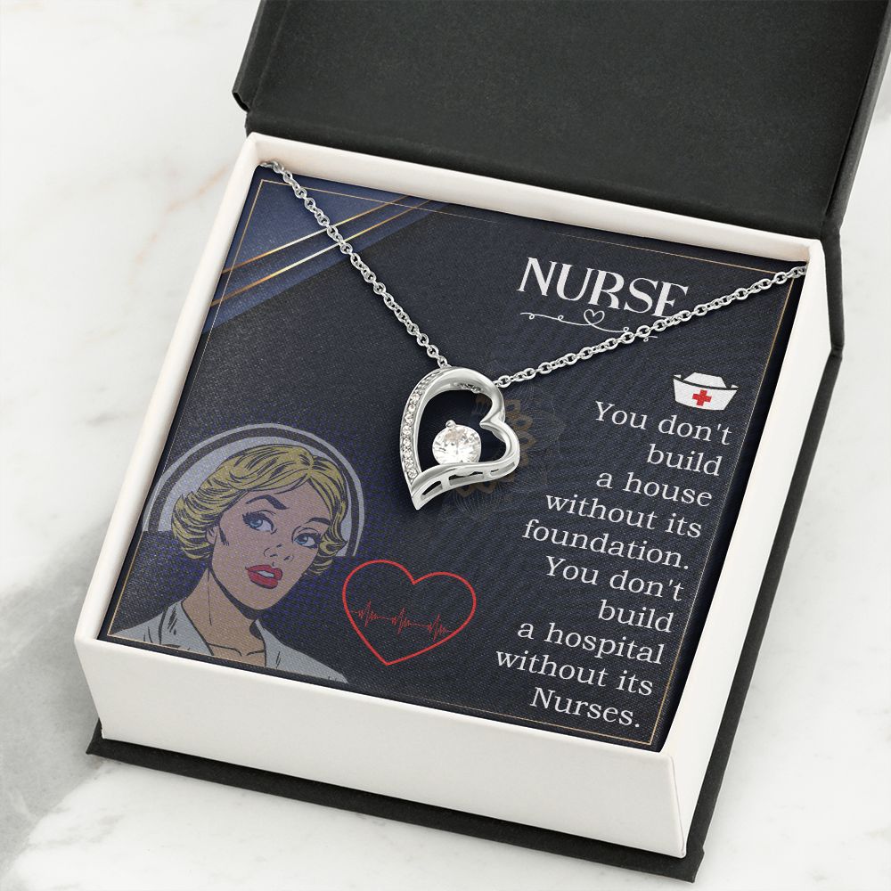 Nurse Forever Necklace w Message Card-Express Your Love Gifts