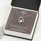 Medical Hero Appreciation Forever Necklace w Message Card-Express Your Love Gifts