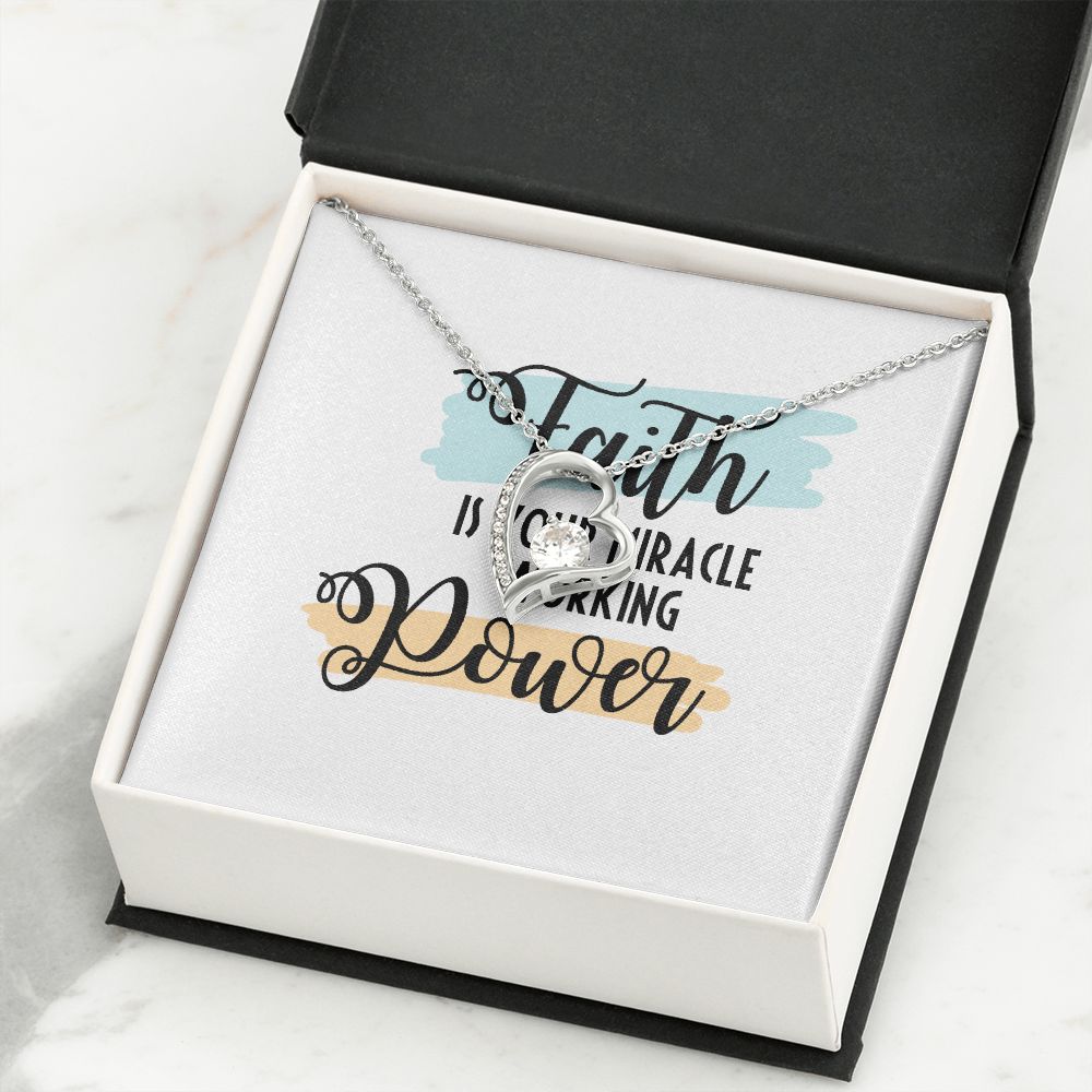 Faith Forever Necklace w Message Card-Express Your Love Gifts