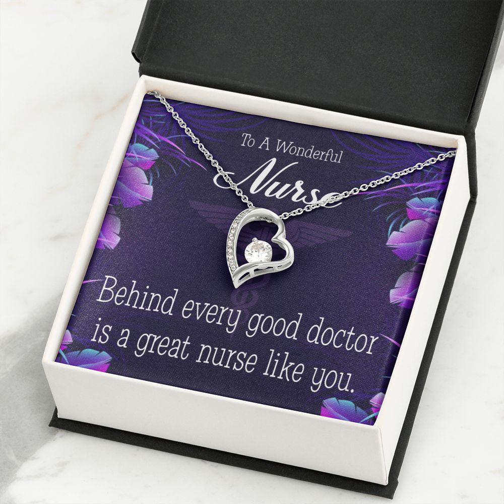 Behind Every Doctor Forever Necklace w Message Card-Express Your Love Gifts