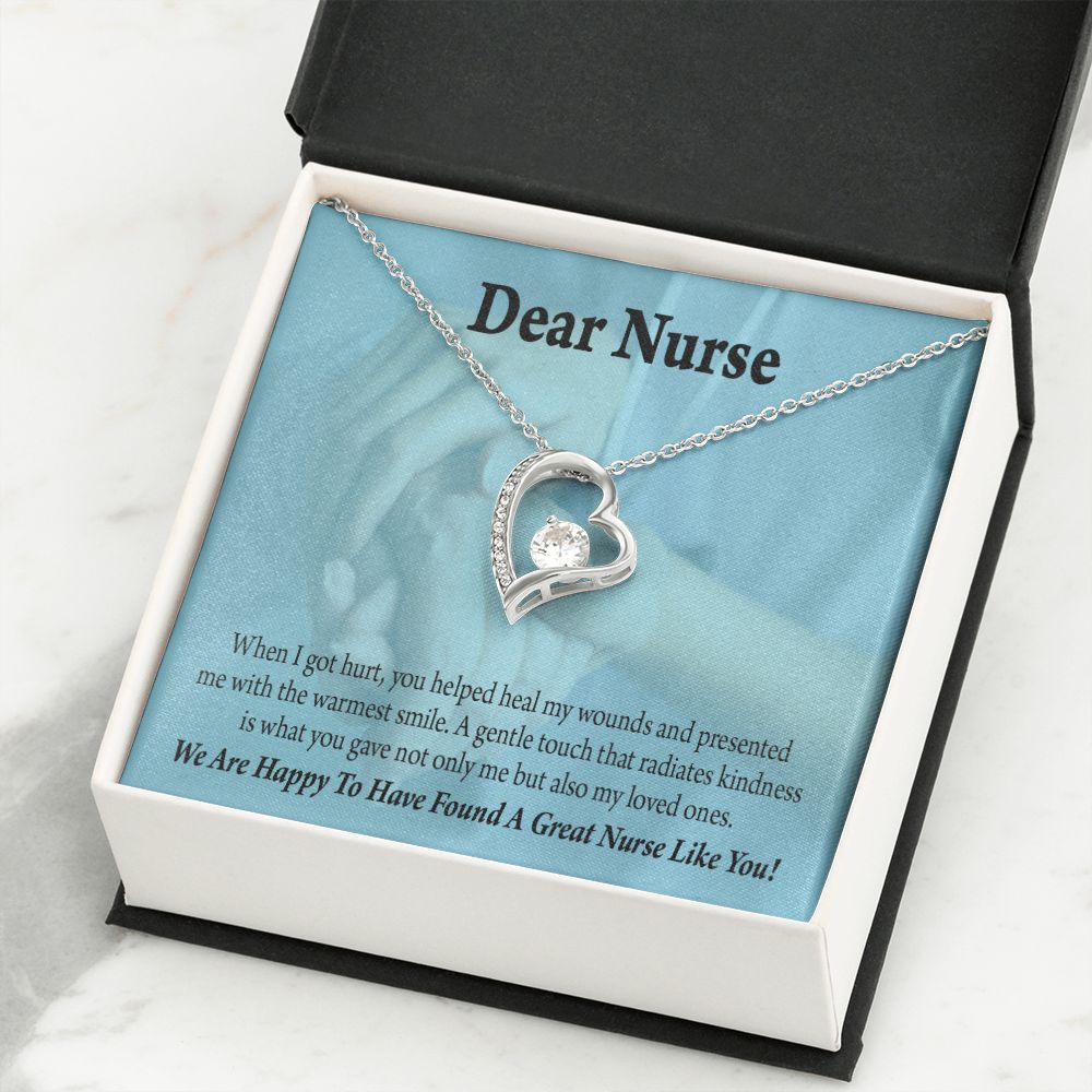 Nurse Thank You Forever Necklace w Message Card-Express Your Love Gifts