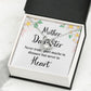 Mother and Daughter Never Truly Apart Forever Necklace w Message Card-Express Your Love Gifts