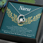 Thank You Medical Hero Forever Necklace w Message Card-Express Your Love Gifts