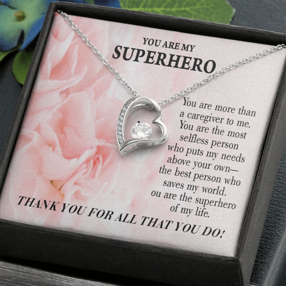 Touching Gift For Caregivers Forever Necklace w Message Card-Express Your Love Gifts
