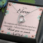Commendable Nurse Forever Necklace w Message Card-Express Your Love Gifts
