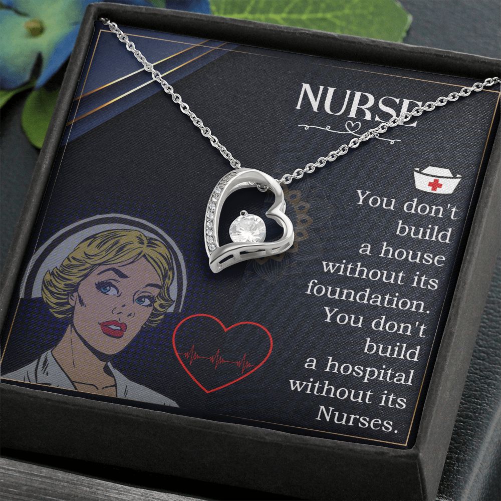Nurse Forever Necklace w Message Card-Express Your Love Gifts