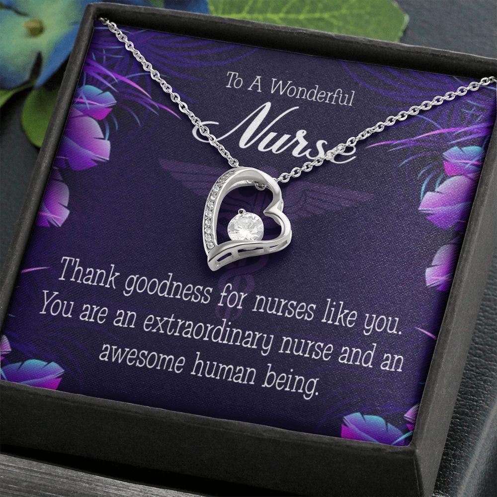 Extraordinary Nurse Forever Necklace w Message Card-Express Your Love Gifts