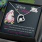 My Dear Nurse Sister Forever Necklace w Message Card-Express Your Love Gifts