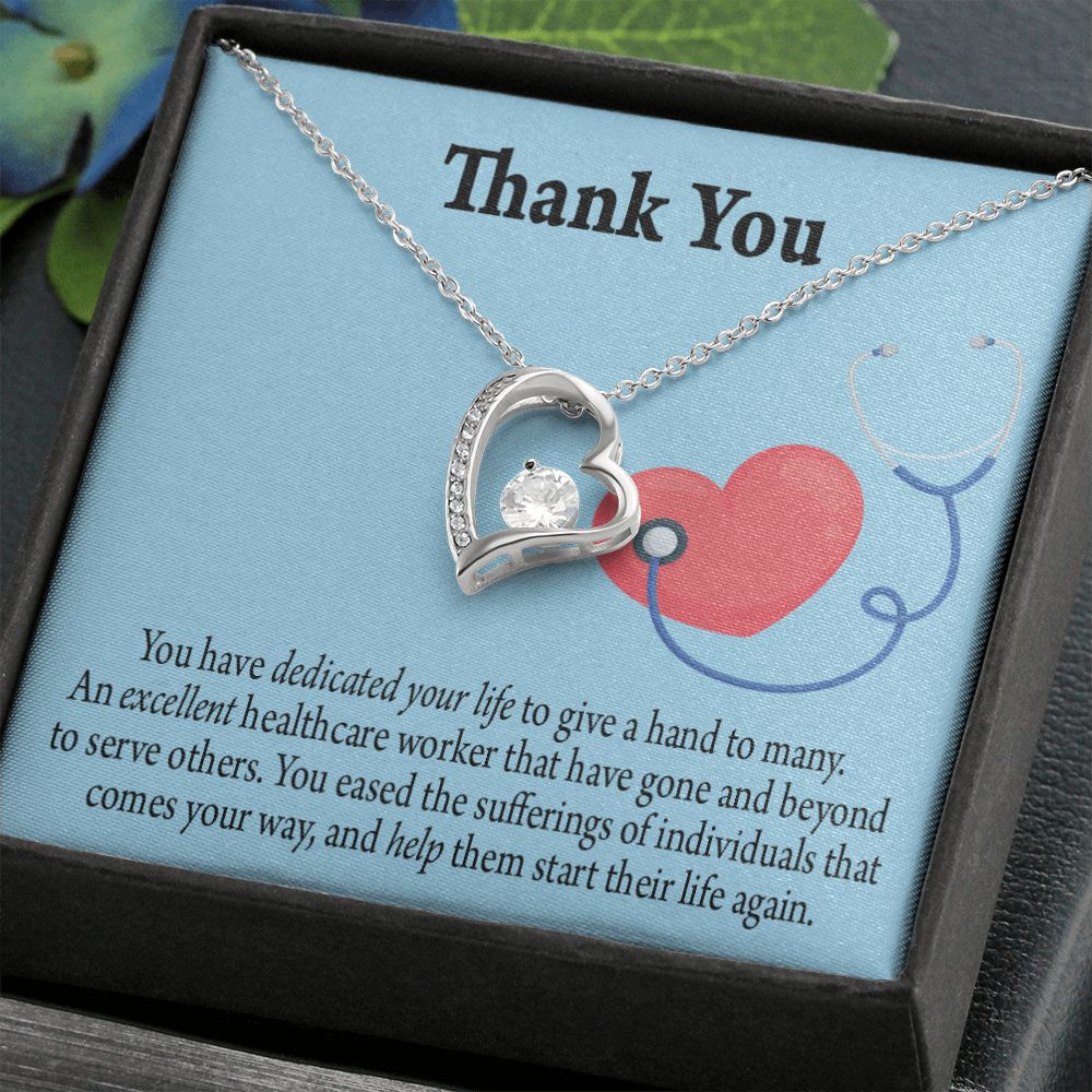 Gift Idea For Hospital Staff Forever Necklace w Message Card-Express Your Love Gifts