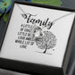 Family Forever Necklace w Message Card-Express Your Love Gifts
