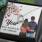 You WIll Always Be My Forever Forever Necklace w Message Card-Express Your Love Gifts