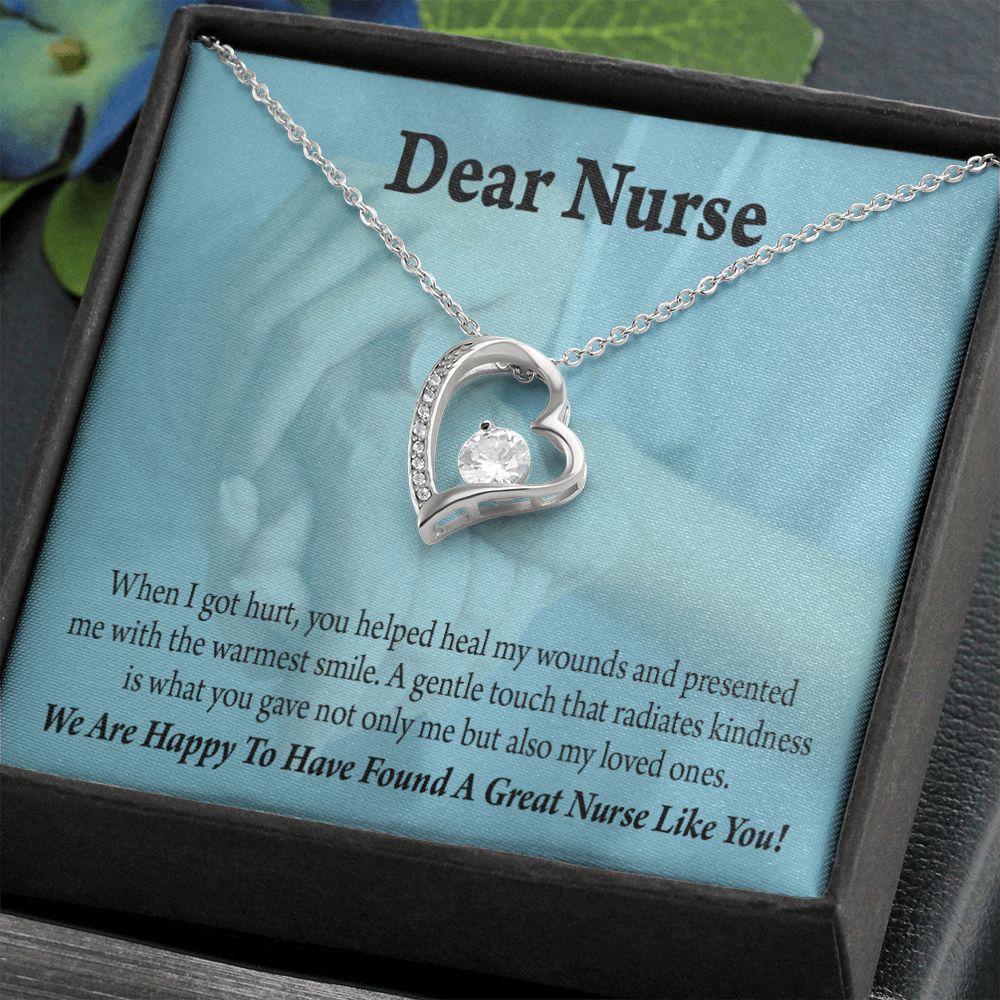 Nurse Thank You Forever Necklace w Message Card-Express Your Love Gifts
