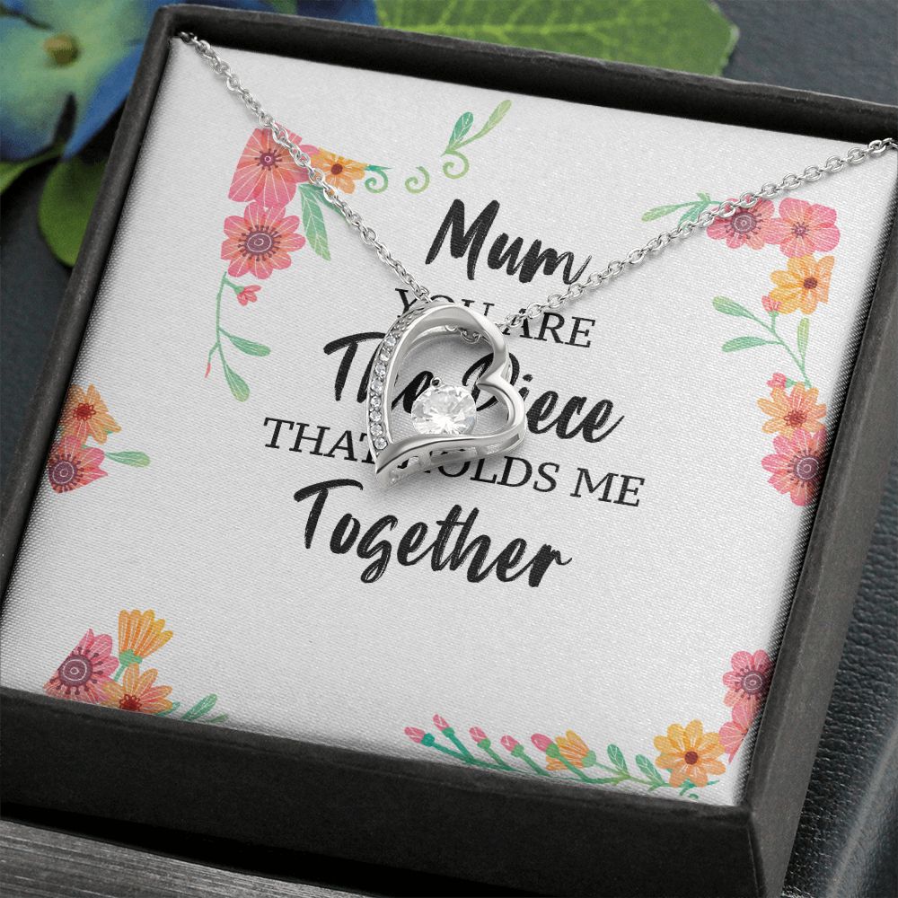 Mum You Are The Piece Forever Necklace w Message Card-Express Your Love Gifts