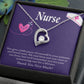 Remarkable Nurse Forever Necklace w Message Card-Express Your Love Gifts