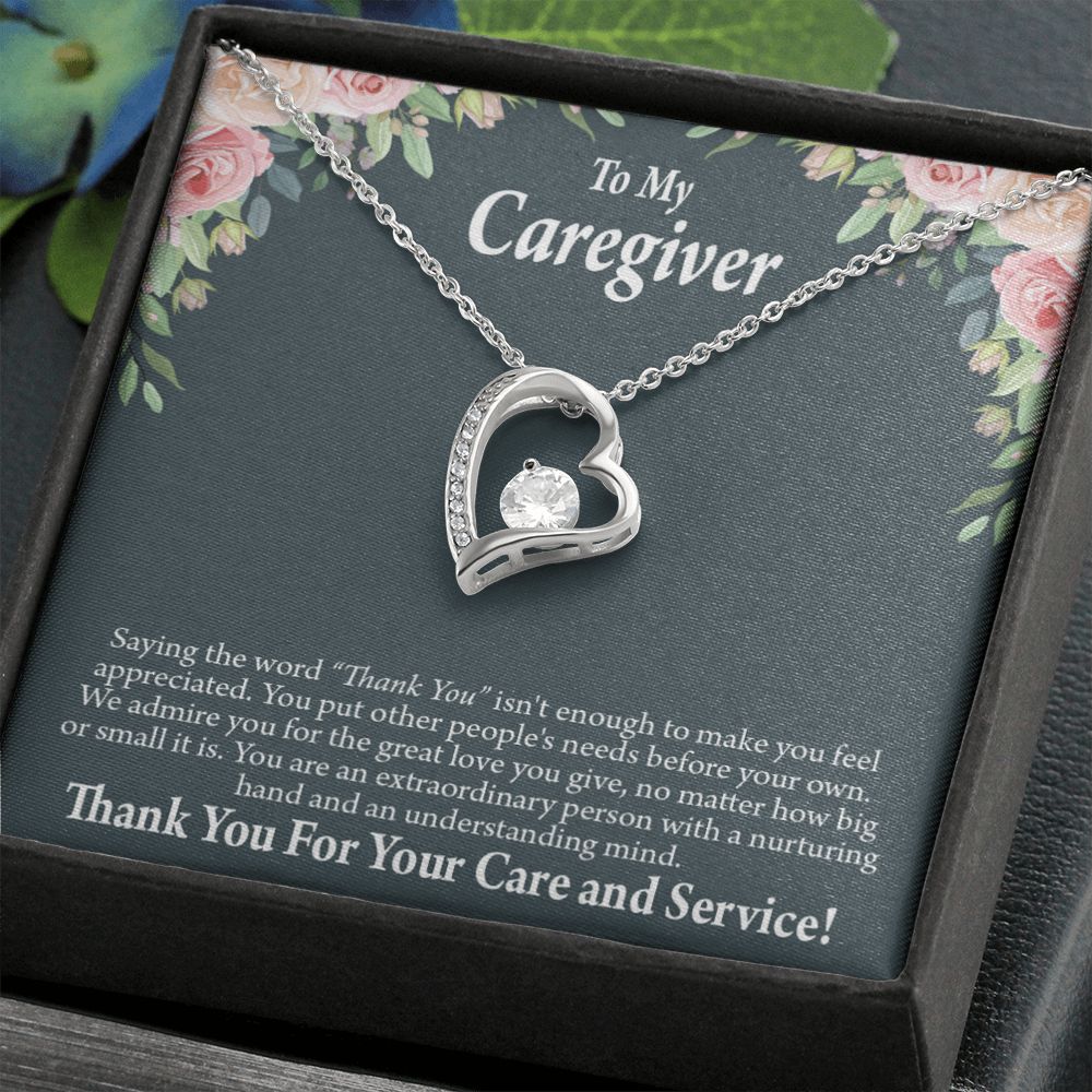Gift Ideas For Caregivers Forever Necklace w Message Card-Express Your Love Gifts