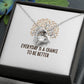 Everyday is a Chance Forever Necklace w Message Card-Express Your Love Gifts