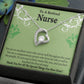Retired Nurse Thank You Forever Necklace w Message Card-Express Your Love Gifts