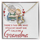 Girl Stole My Haert Calls Me Grandma Forever Necklace w Message Card-Express Your Love Gifts
