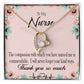 Commendable Nurse Forever Necklace w Message Card-Express Your Love Gifts