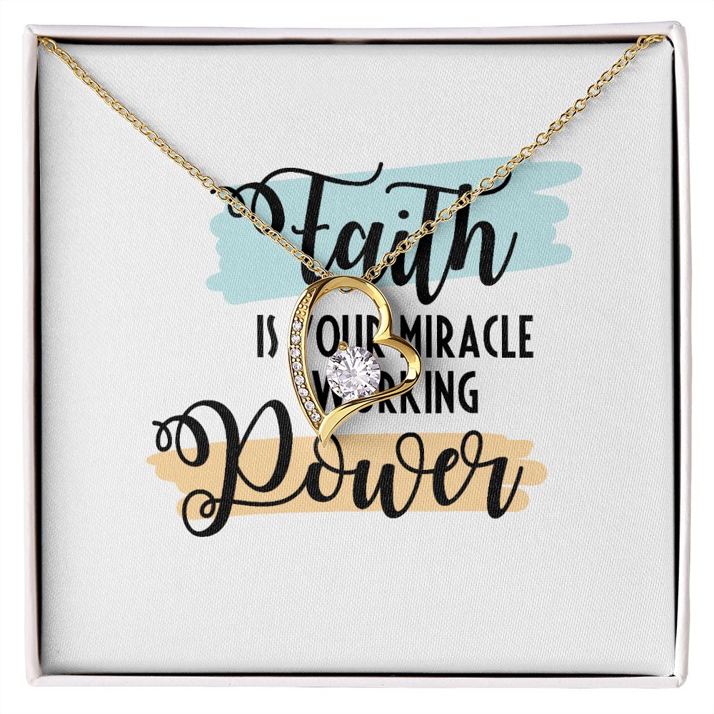 Faith Forever Necklace w Message Card-Express Your Love Gifts
